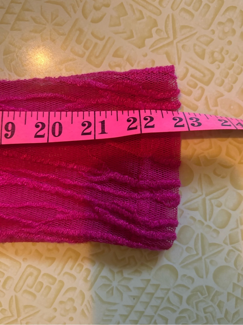 Vintage Sheer Crinkle Button-Top in Fuchsia - Picture 10 of 10
